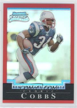 2004 Bowman Chrome - [Base] - Uncirculated Red Refractor #122 - Cedric Cobbs /210