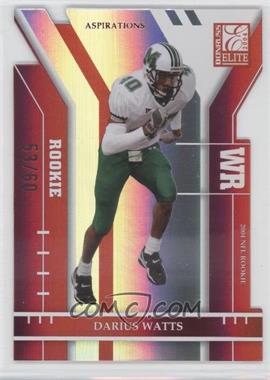 2004 Donruss Elite - [Base] - Aspirations Die-Cut #122 - Darius Watts /60