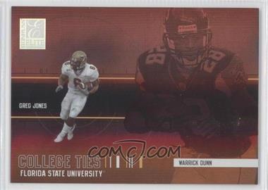 2004 Donruss Elite - College Ties #CT-13 - Warrick Dunn, Greg Jones /2000