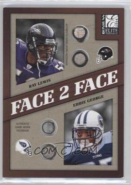 2004 Donruss Elite - Face 2 Face Facemasks #FF-17 - Ray Lewis, Eddie George /125