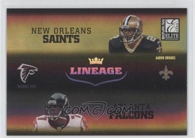 2004 Donruss Elite - Lineage #L-1 - Aaron Brooks, Michael Vick