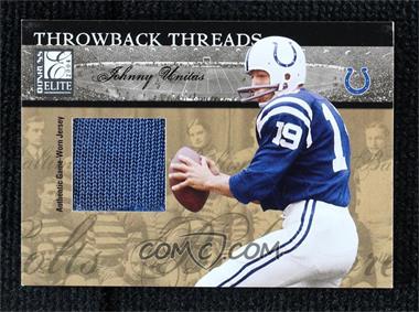 2004 Donruss Elite - Throwback Threads #TT-45 - Johnny Unitas, Peyton Manning /75