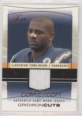 2004 Flair - Gridiron Cuts - Red #GC-LT - LaDainian Tomlinson /150 [Noted]