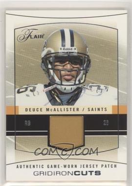 2004 Flair - Gridiron Cuts - Silver #GC-DM - Deuce McAllister /75