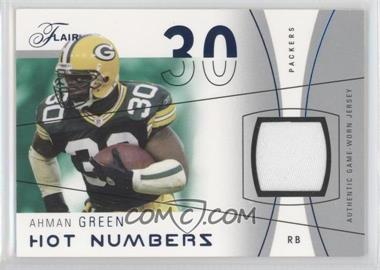 2004 Flair - Hot Numbers - Blue Materials #HN-AG - Ahman Green /200