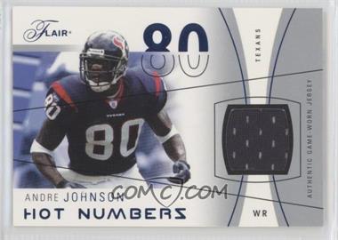2004 Flair - Hot Numbers - Blue Materials #HN-AJ - Andre Johnson /200