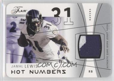 2004 Flair - Hot Numbers - Gold Die-Cut Patch #HN-JL - Jamal Lewis /25 [Noted]