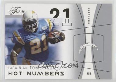 2004 Flair - Hot Numbers - Gold #27 HN - LaDainian Tomlinson /21