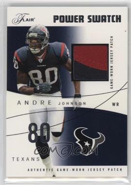 2004 Flair - Power Swatch - Silver Patch #PS-AJ - Andre Johnson /75