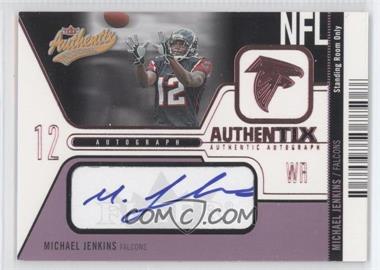 2004 Fleer Authentix - Authentix Autograph - Standing Room Only Purple #AA-MJ - Michael Jenkins /5