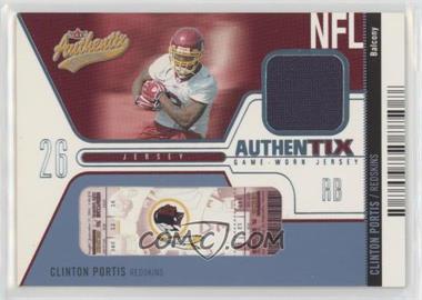 2004 Fleer Authentix - Authentix Jersey - Balcony Blue #JA-CP - Clinton Portis /150