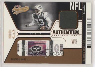 2004 Fleer Authentix - Authentix Jersey - Mezzanine Bronze #JA-SM - Santana Moss /75 [Noted]