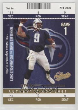 2004 Fleer Authentix - [Base] - Club Box Gold #88 - Steve McNair /25