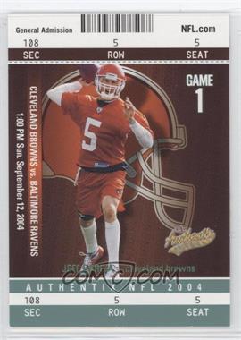 2004 Fleer Authentix - [Base] - General Admissions Green #74 - Jeff Garcia /100