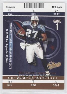 2004 Fleer Authentix - [Base] - Mezzanine Bronze #4 - Eddie George /50