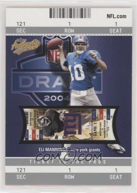 2004 Fleer Authentix - [Base] - Rookies Missing Serial Number #103 - Eli Manning