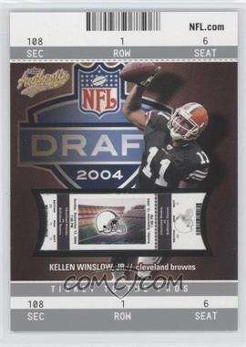 2004 Fleer Authentix - [Base] #117 - Kellen Winslow Jr. /750 [Noted]