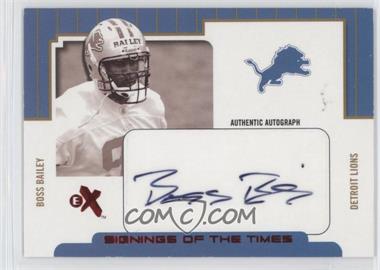 2004 Fleer E-X - Signings Of The Times #STA/BB - Boss Bailey /300