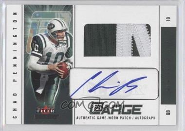 2004 Fleer Genuine - @Large - Patch Autographs #ALA-CP - Chad Pennington /44 [Noted]