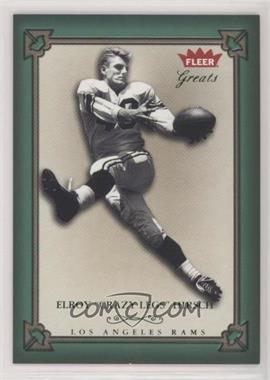 2004 Fleer Greats - [Base] - Green/Red #25 - Elroy "Crazy Legs" Hirsch /500