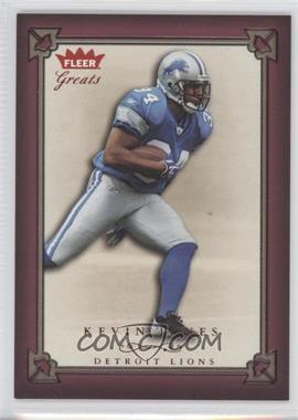 2004 Fleer Greats - [Base] - Green/Red #77 - Kevin Jones /99