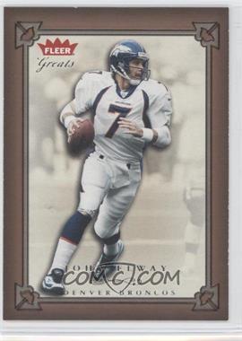 2004 Fleer Greats - [Base] #20 - John Elway