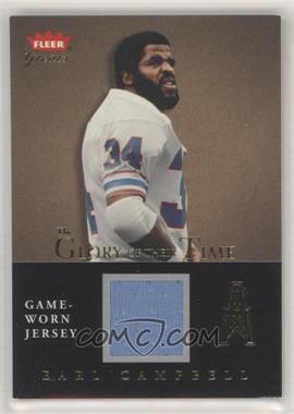 2004 Fleer Greats - The Glory of their Time - Gold Jersey #GT-EC - Earl Campbell [EX to NM]