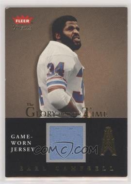 2004 Fleer Greats - The Glory of their Time - Gold Jersey #GT-EC - Earl Campbell