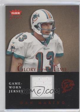 2004 Fleer Greats - The Glory of their Time - Red Jerseys #GT-DM - Dan Marino