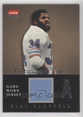 2004 Fleer Greats - The Glory of their Time - Silver Jersey #GT-EC - Earl Campbell /300