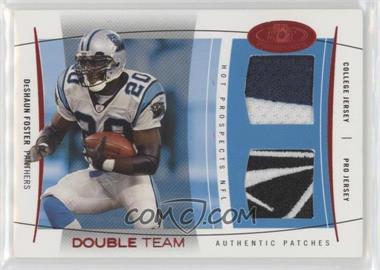 2004 Fleer Hot Prospects - Double Team - Red Hot #DT/DF - DeShaun Foster /10