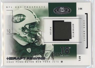 2004 Fleer Hot Prospects - Draft Rewind - White Hot Jersey Patches #DR/CP2 - Chad Pennington /28