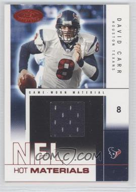 2004 Fleer Hot Prospects - Hot Materials - Red Hot #HM/DC - David Carr /50