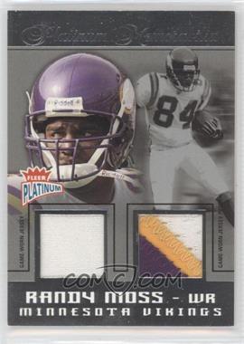 2004 Fleer Platinum - Platinum Memorabilia - Dual #PMD-RM - Randy Moss /50