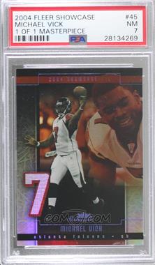 2004 Fleer Showcase - [Base] - Masterpiece #45 - Michael Vick /1 [PSA 7 NM]