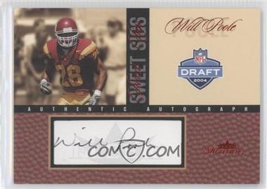 2004 Fleer Showcase - Sweet Sigs - Red #SSA-WP - Will Poole /22