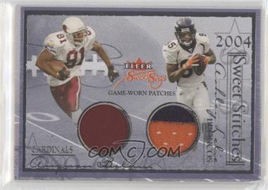 2004 Fleer Sweet Sigs - Sweet Stitches Dual - Patches #BLSM - Anquan Boldin, Ashley Lelie, Donte Stallworth, Santana Moss /33