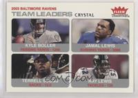 Team Leaders - Kyle Boller, Jamal Lewis, Terrell Suggs, Ray Lewis #/150