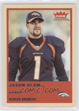 2004 Fleer Tradition - [Base] - Crystal #290 - Jason Elam /150