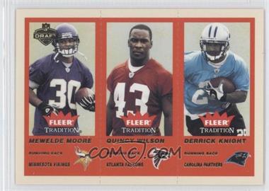 2004 Fleer Tradition - [Base] - Draft Day #360 - Mewelde Moore, Quincy Wilson, Derrick Knight /375