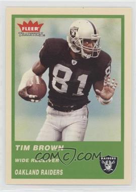 2004 Fleer Tradition - [Base] - Green #111 - Tim Brown