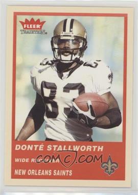 2004 Fleer Tradition - [Base] #105 - Donte Stallworth