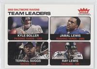 Team Leaders - Kyle Boller, Jamal Lewis, Terrell Suggs, Ray Lewis