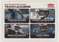 Team Leaders - Donovan McNabb, Correll Buckhalter, Brian Westbrook, Corey Simon