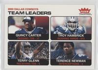 Team Leaders - Troy Hambrick, Terry Glenn, Terence Newman, Quincy Carter