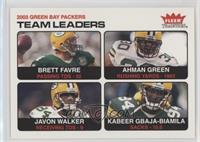 Team Leaders - Brett Favre, Ahman Green, Javon Walker, Kabeer Gbaja-Biamila