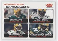 Team Leaders - Brett Favre, Ahman Green, Javon Walker, Kabeer Gbaja-Biamila