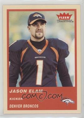 2004 Fleer Tradition - [Base] #290 - Jason Elam