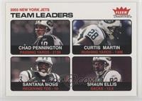 Team Leaders - Chad Pennington, Curtis Martin, Santana Moss, Shaun Ellis