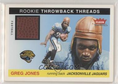 2004 Fleer Tradition - Rookie Throwback Threads - Football #TT-GJ - Greg Jones [EX to NM]